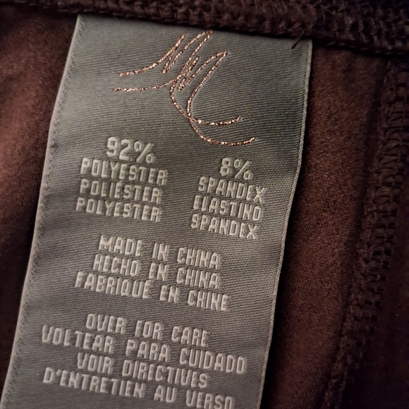 NEW! Melissa McCarthy Seven7 Print Faux Suede Pencil Skirt Size 1X - Picture 10 of 12